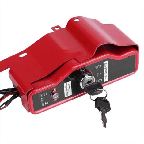 Boîte de Commande Commutateur d'Allumage Electrique avec 2 Clés pour Moteur à Essence Honda GX390 13HP GX340 11HP 168F GX160