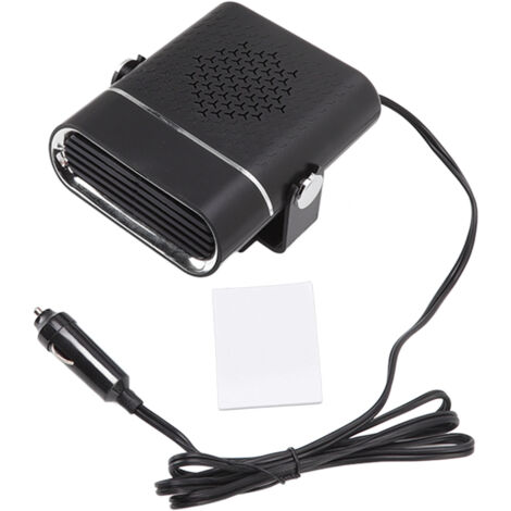 Car Heater 360 Degree Rotating Quick Heating Portable Cigarette Lighter Defogger Defroster for Truck 24V Black (1/5)