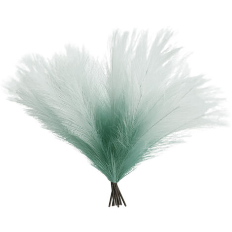 8Pcs Artificial Pampas Grass Versatile Decorative Gradient Green Modern Vase Filler Faux Pampas Grass For Home Office Parties (1/5)