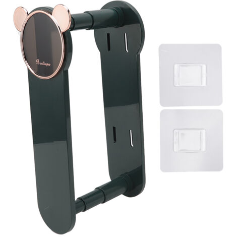 Clothes Hanger Storage Rack Multifunctional Punch Free Hanger Hook Home Balcony Clip Hanger Collector Green (1/5)