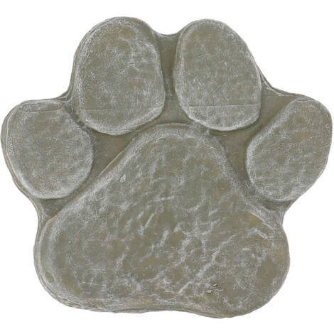 Dog Pawprint Memorial Stone DIY Lettering Dog Grave Marker Pet Monument for Outdoor Lawn Patio Mossy Green (1/5)
