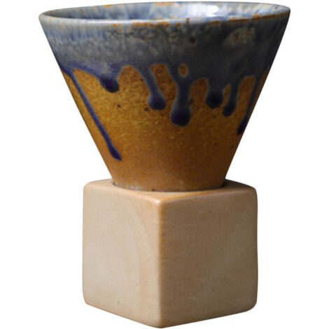 200mL Japanese Pottery Mug Coffee Mug Latte Cup with Base Ceramic Mug (1/5)