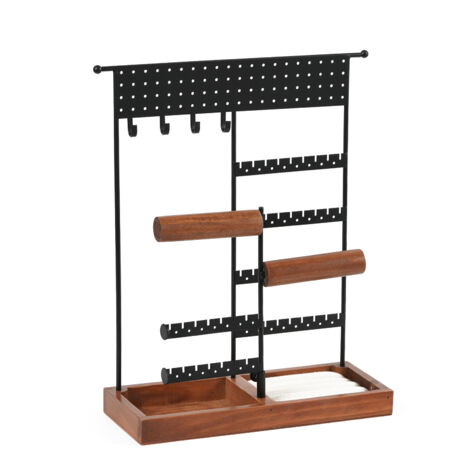 Jewelry Organizer Stand Durable Hanging Jewelry Holder Necklace Bracelet Display Rack for Home (1/5)