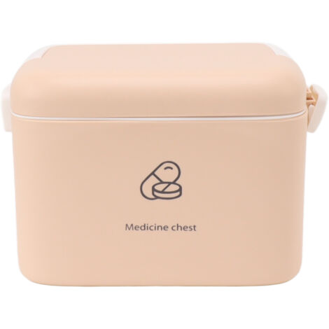 Large Medicine Storage Box Organizer Container Family Emergency Medicine Case with Removable Tray Type C
