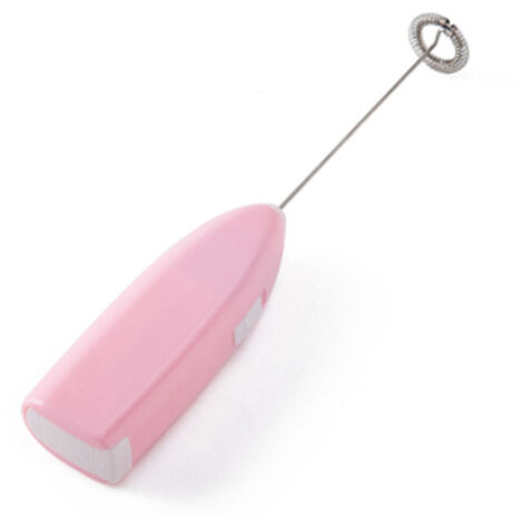 Cordless Electric Hand Mixer Battery Powered Small Plastic Metal Household Hand Mixer for Home Hotel Pink