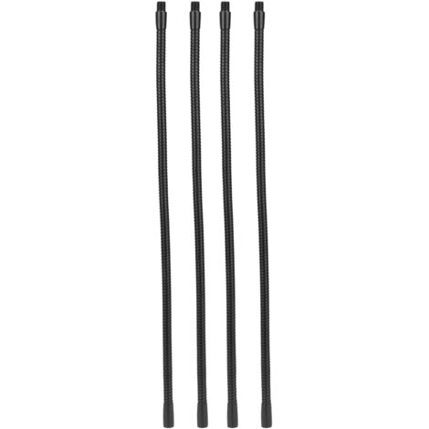 4 Pcs Gooseneck Lamp Hose Aluminium 10mm Caliber Flexible Table Desk Lamp Hose Lighting Fittings 40cm