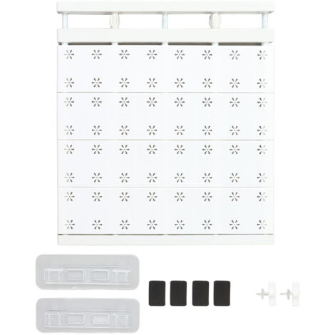 Expandable Closet Shelf Space Saving Punch Free Strong Bearing Capacity Wardrobe Clothes Dividers for Home 48‑80cm/18.9‑31.5in