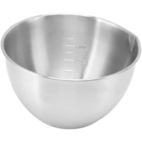 Mixing Bowl Refrigerator Dishwasher Safe Thick 304 Stainless Steel Serving Bowl with Scale for Salad Fruit Baking Type C (1/5)