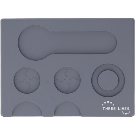 Coffee Tampers Mat Portable PVC Polished Back Antiskid Coffee Tamping Pad for Bar Cafe Home Grey (1/5)