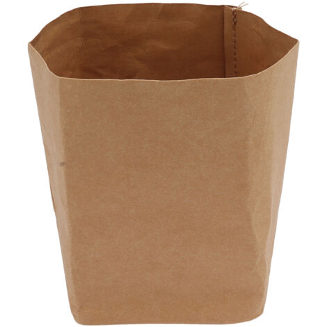 Washed Kraft Paper Bag Waterproof Flowerpot Food Storage Bag for Holding Food Fruits Vegetables Household Sundries M