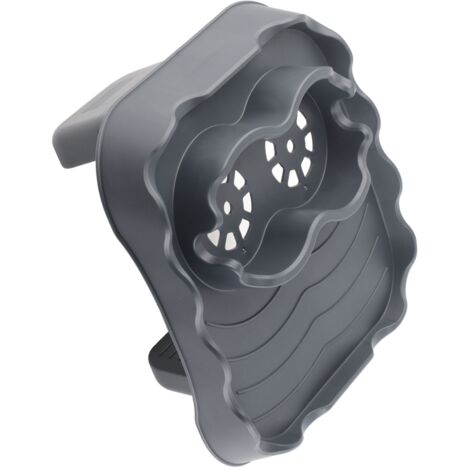 Hot Tub Table Tray with Drain Holes Anti Slip Adjustable Hot Tub Side Table for Swimming Pools SPA Bathtub Grey (1/5)