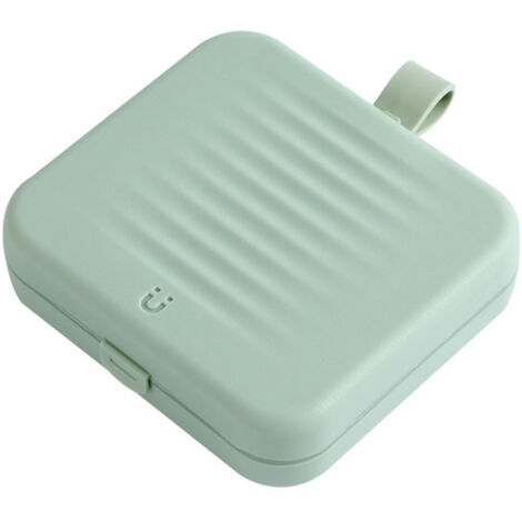 Magnetic Suction Sewing Box Portable Small Double Layer Magnetic Sewing Box Kit for Home Dormitory Travel Green (1/5)
