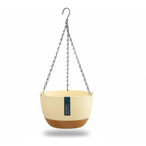 Hanging Double Chain Hanging Basket Planter Home Balcony Indoor Automatic Water Absorbing Basin (1/5)