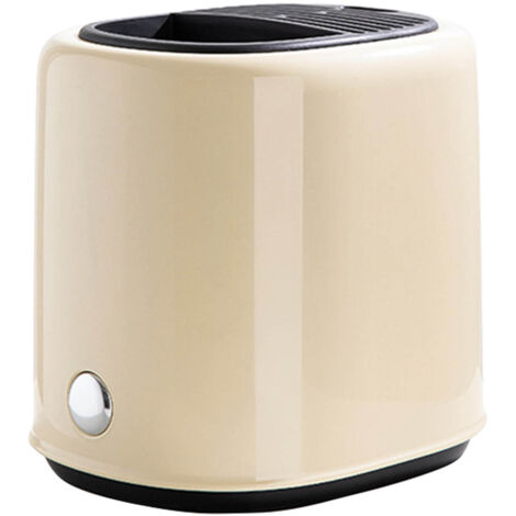 Knife Block Utensil Holder Retro Space Saving Large Capacity 2 In 1 Countertop Utensil Organizer for Kitchen Beige (1/5)