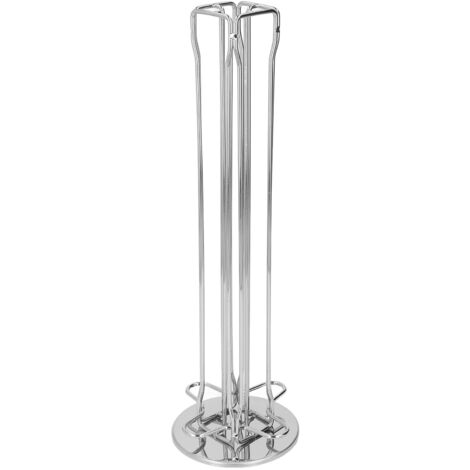 40 Capsule Coffee Pod Holder 360 Degree Rotating Carousel Storage Organizer Dispenser for Nespresso Capsule Silver (1/5)