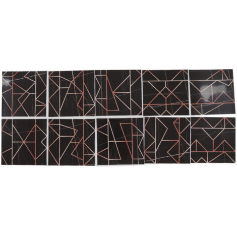 10pcs Tile Sticker 15x15cm 3D Self Adhesive Backing Waterproof Oil Proof Decorative 0.26mm Thicker PVC Tile Decals (1/5)