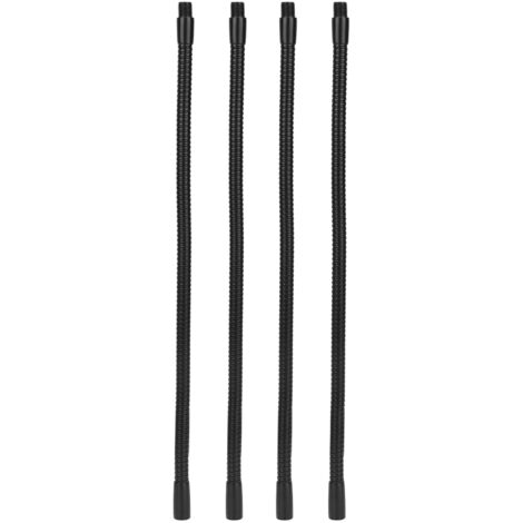 4 Pcs Gooseneck Lamp Hose Aluminium 10mm Caliber Flexible Table Desk Lamp Hose Lighting Fittings 35cm