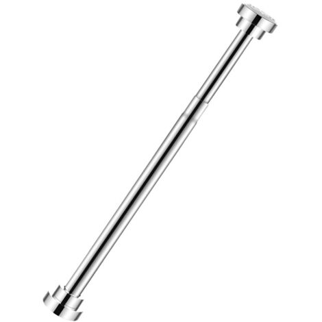 Adjustable Closet Rod Stainless Steel Punch Free Retractable Clothes Drying Rod for Bathroom Bedroom Closet 22 Tubes 40‑55cm (1/5)