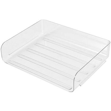 Desktop Storage Box Storage Case House Office Stackable Lateral Desk Document Organizer for File Notebook Clear (1/5)