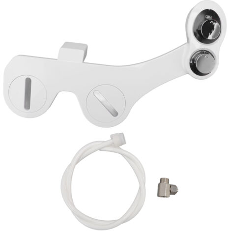 Toilet Bidet Attachment Sprayer Front Back Cleansing Cold Water with 2 Retractable Nozzles (1/5)