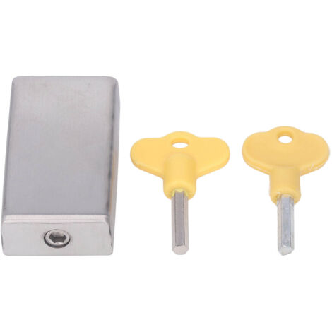 Window Locks Security Moveable Sliding Door Window Lock with 2 Keys for Child Safety Home and Office (1/5)