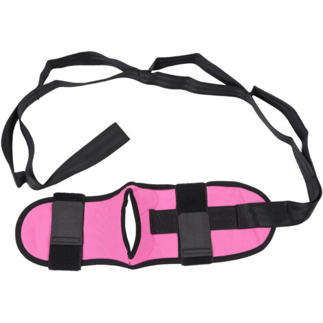 Leg Stretching Strap Muscle Relaxing High Elasticity Improve Flexibility Rehabilitation Foot Stretch Strap Rose Red (1/5)
