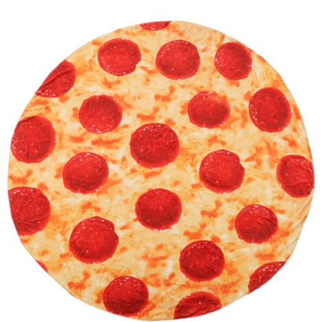Pizza Blanket for Adults and Kids Soft Flannel Throw Blanket Comfortable Vivid Funny Food Throw for Home
