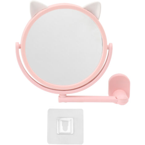 Makeup Mirror 16.5cm Diameter Clear Image Cosmetic Mirror Wall Mirror for Bathroom (1/5)