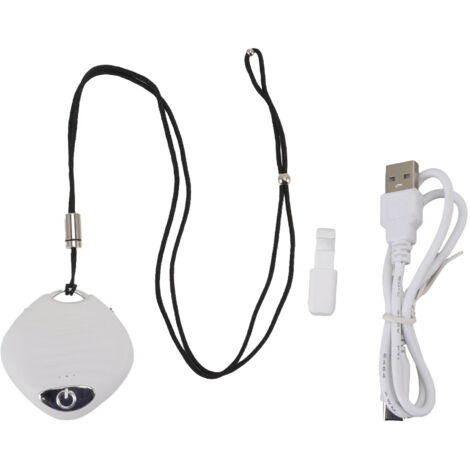 Mini Wearable Air Purifier Smoke Odor Removal Portable Negative Ion Air Purifier Necklace for Car Travel White (1/5)