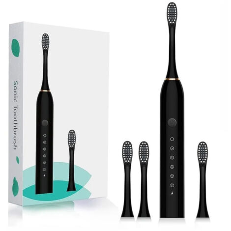 Electric Toothbrush 6 Levels Mode USB Rechargeable Indicator Light IPX 7 Waterproof Portable Toothbrush for Home (1/5)