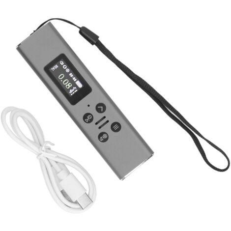 Geiger Counter USB Charging with TFT HD Display 400mAh Nuclear Radiation Detector for Home Silver