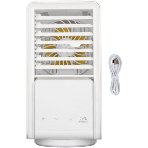 Portable Mini Air Conditioner Air Cooler Outdoor USB Charging Fan Air Cooler Left Right Oscillating Head (1/5)