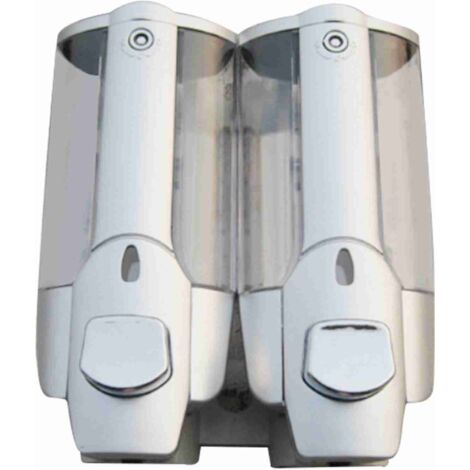 2pcs Shower Shampoo Dispenser Multipurpose Wall Mounted Soap Dispenser for Home Kitchen Bathroom 350ml (1/5)