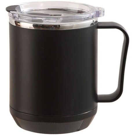 Coffee Mug 460ml 304 Stainless Steel Liner Leakproof Elegant Portable Mug for Outdoor Activities Black (1/5)