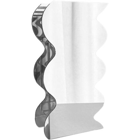 Flower Vase Modern Acrylic Decorative Unique Wavy Shape Vase for Bedroom Living Room Table Mirror (1/5)