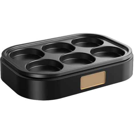 6 Hole Egg Frying Pan Nonstick Breakfast Pot Multifunctional Breakfast Maker Hamburger Machine Without Pot Cover