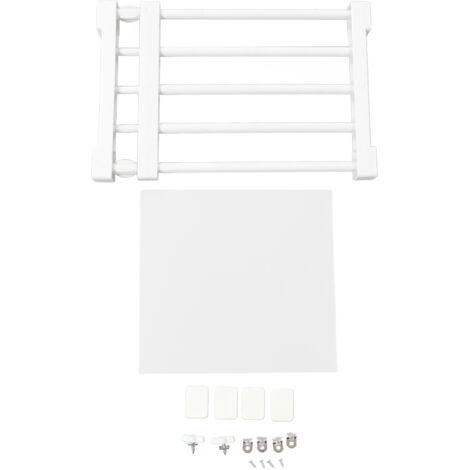 Closet Tension Shelf Expandable Nail Free Cabinet Divider Storage Rack for Wardrobe Cupboard 38‑55cm / 15‑21.7in Length (1/5)
