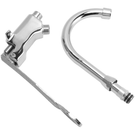 Foot Pedal Control Valve Faucet Stainless Steel Kitchen Sink Water Tap ...