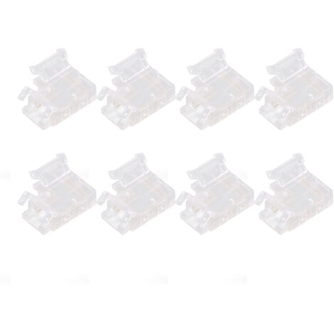 Strip Light Connector 2 Pin Solderless L Shape Seamless Terminal Extension Corner Connector for 10mm COB LED Light 8pcs (1/5)