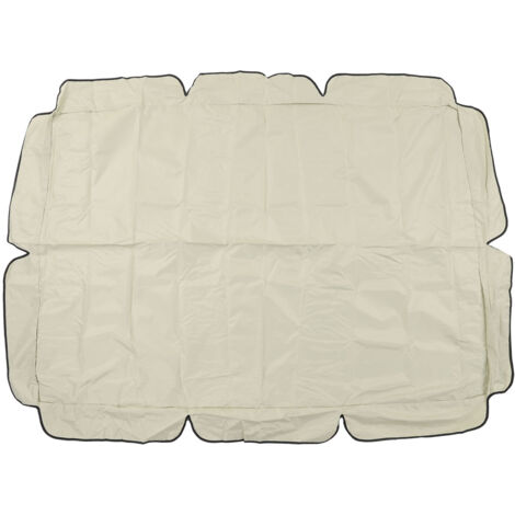 Waterproof Outdoor Swing Canopy Replacement 420D Silver Coated Oxford Fabric Swing Chair Canopy for Outdoor Garden Patio Beige (1/5)