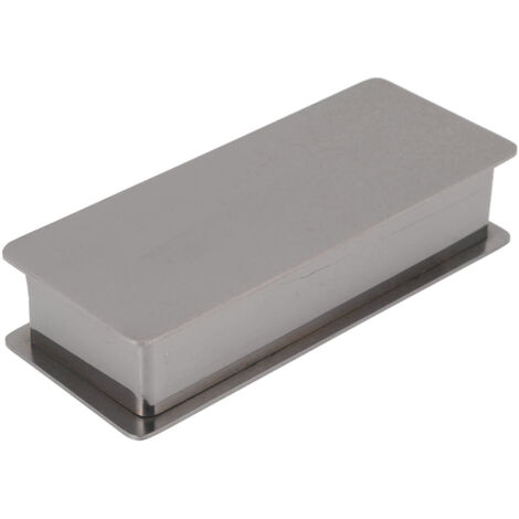 Toothpick Holder Stainless Steel Rectangular Toothpick Holder with Lid for Home Bar Hotel Restaurant Silver (1/5)