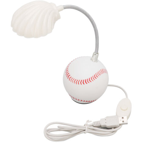 LED Table Lamp Baseball Base Seashell Shape Light Head Soft Light Portable USB Mini Desk Lamp for Home School Office (1/5)