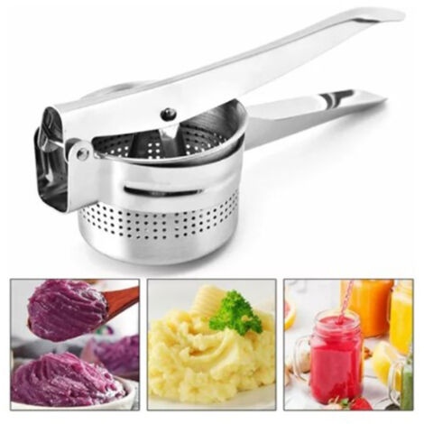 Manual Fruit Juicer Stainless Steel Hand Press Juices Extractor Fruit Juices Squeezer for Vegetable Fruit (1/5)