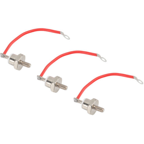 3pcs ZX70 12 Diode Rust Prevention Stable Performance 70A Diode with Line for Motor Control Positive Red Line (1/5)