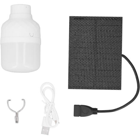 Solar Light Bulbs Monocrystalline Silicone Portable Rechargeable Solar Powered LED Light Bulb for Outdoor Hiking Tent (1/5)