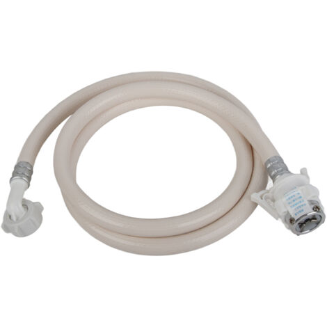 Washing Machine Water Inlet Hose Burst Proof PVC Water Pipe with Metal Connector for Haier Automatic Washing Machine 1.5m / 4.9ft (1/5)
