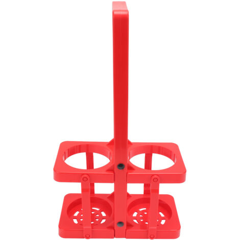 Beer Caddy Holder 2 Pack Foldable Portable Beer Beverage Display Basket Beer Bottle Carrier with Thickened Handle Red (1/5)