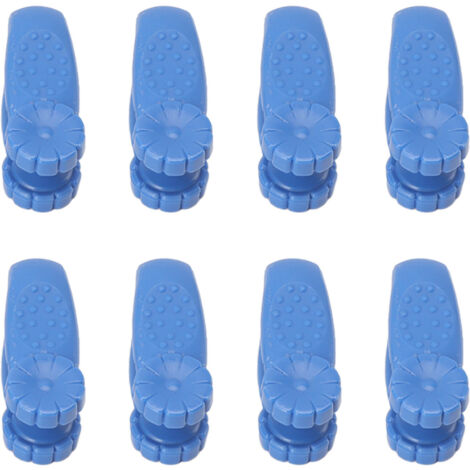 8PCS Hand Pressure Point Tool Plastic Hand Acupressure Clip for Between Thumb and Index Migraine Headache Relief Blue (1/5)