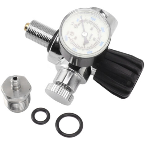 6000psi 400Bar Diving Tank Pressure Gauge M18x1.5 Scuba Diving Tank Pressure Gauge Double Scale Luminous Meter (1/5)