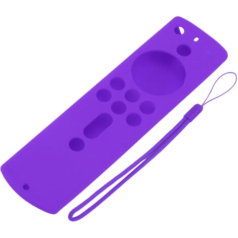 Silicone Protective Case for Fire TV Stick 4K 2018 Remote Control Shockproof Anti Slip Protective Cover Purple (1/5)